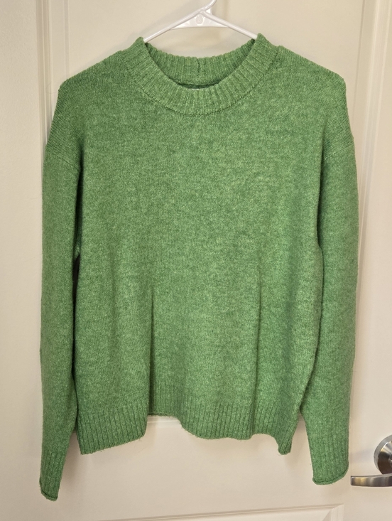 American Eagle Outfitters Sweaters - American Eagle Green Fluffy Knit Sweater Sz S